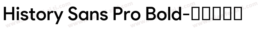 History Sans Pro Bold字体转换